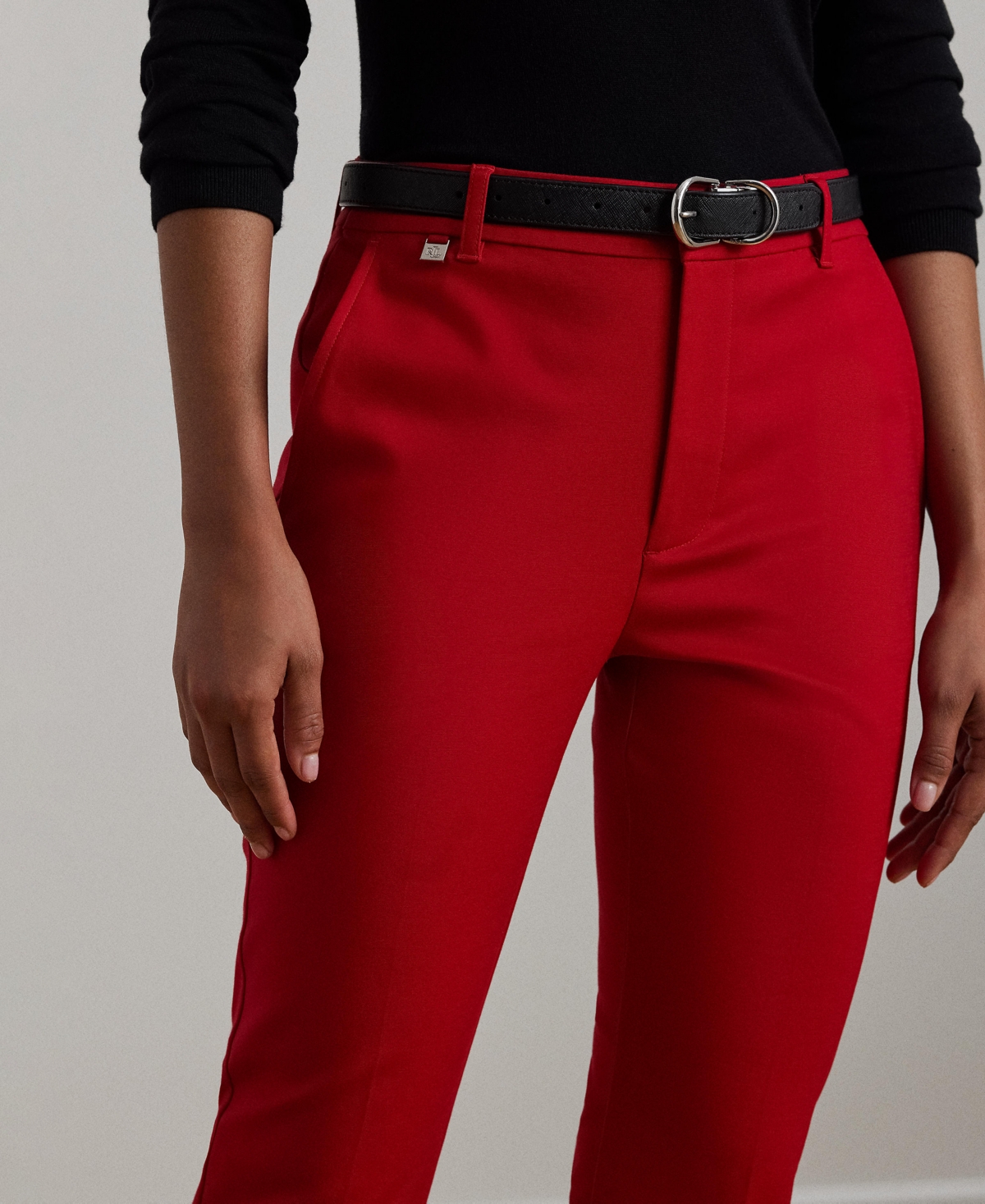 Lauren Ralph Lauren Women's Double-Faced Stretch Cotton Pants, Regular & Petite