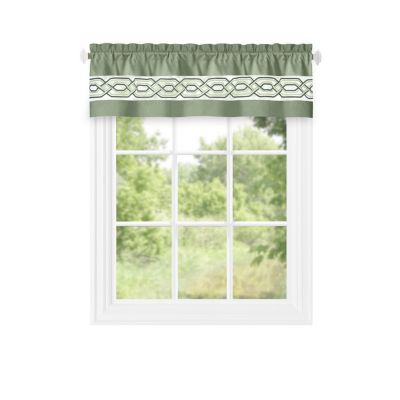 Pacifico Rod Pocket Embroidered Window Valance