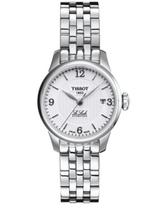 Women's Swiss Automatic Le Locle Stainless Steel Bracelet Watch 25mm