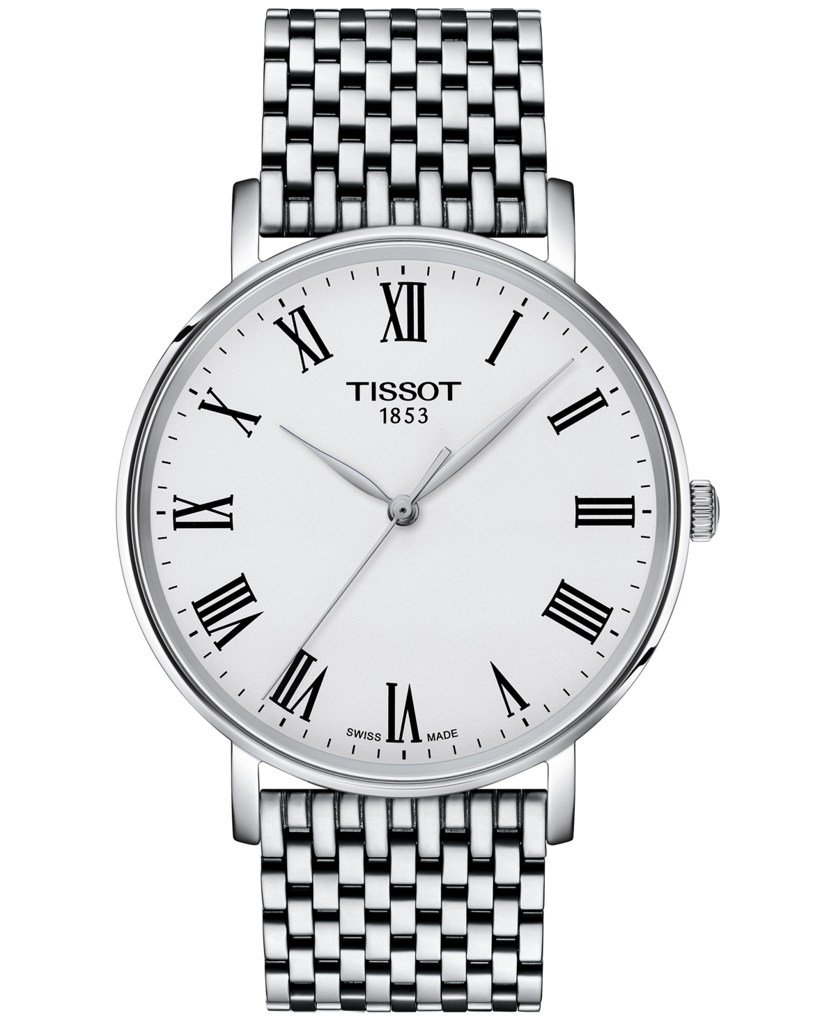 Tissot Men's Swiss Everytime Stainless Steel Bracelet Watch 40mm In No Color
