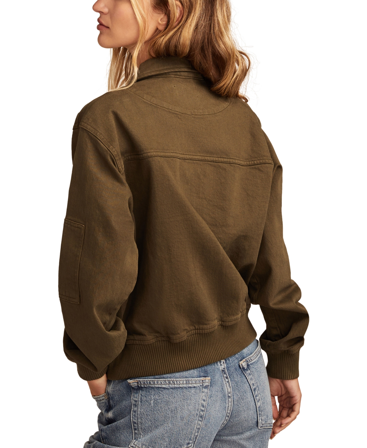 Lucky Brand Women's Lucky Legend Cotton Bomber Jacket