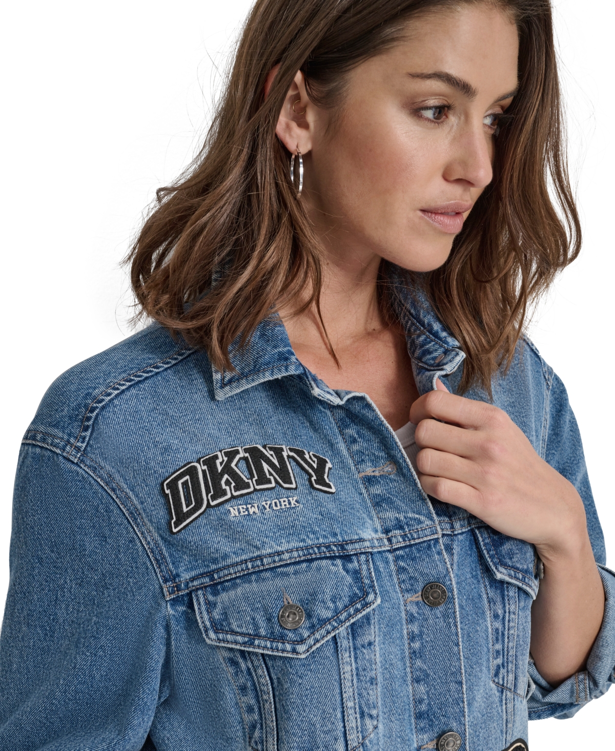 Dkny Jeans Women's Cotton Oversized Varsity Jacket - JEE - CEDAR STREET