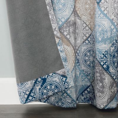 Lawson Global Medallion Print Room Darkening Grommet Curtain Panel