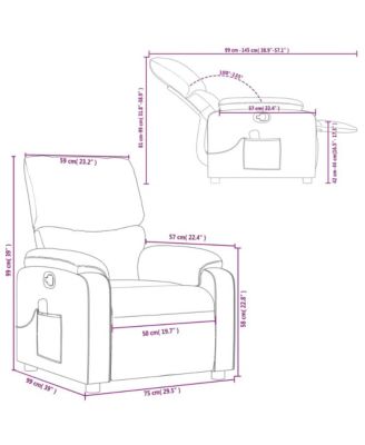 vidaXL Massage Recliner Chair