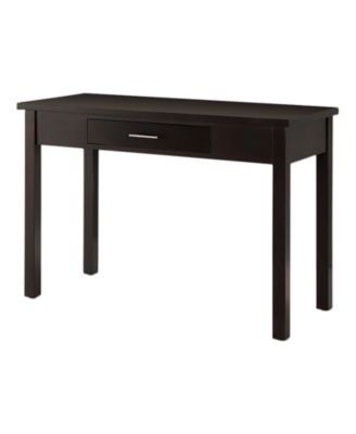 Wood Home & Office Parsons Desk with Drawer, Espresso