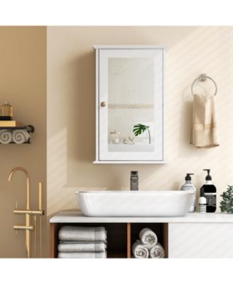 Bathroom Wall Cabinet with Single Mirror