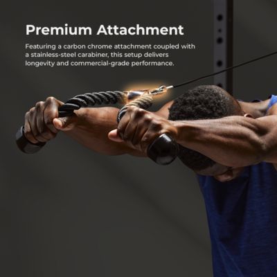 Sunny & Health Fitness Tricep Push Down Non-Slip Rope Cable Attachment 27 Inches