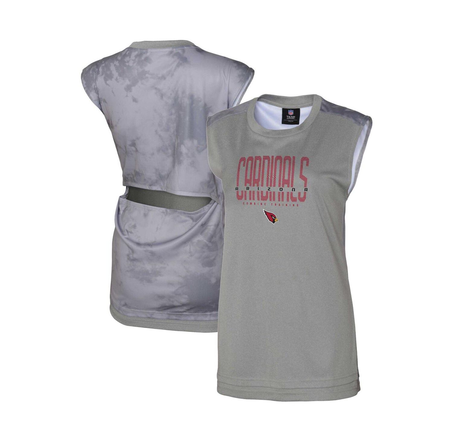 Women's Gray Arizona Cardinals No Sweat Tank Top