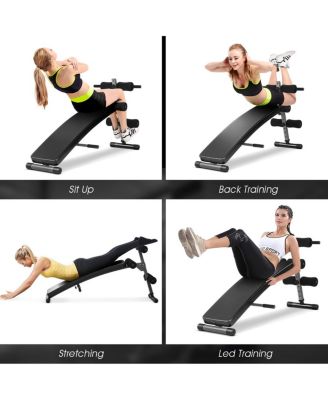 Adjustable Arc-Shaped Decline Sit up Bench