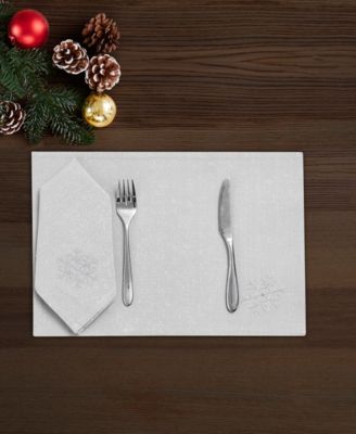 Shimmer Polyester 8 Piece Placemats/Napkins Set