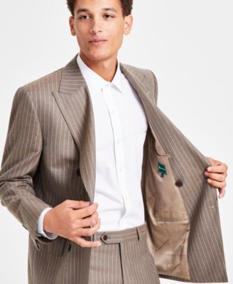 Men's Classic-Fit Wool Blend Double-Breasted Suit Separates Jacket