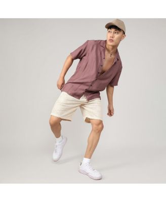 Men's Mocha Brown Embroidered Twist Shirt