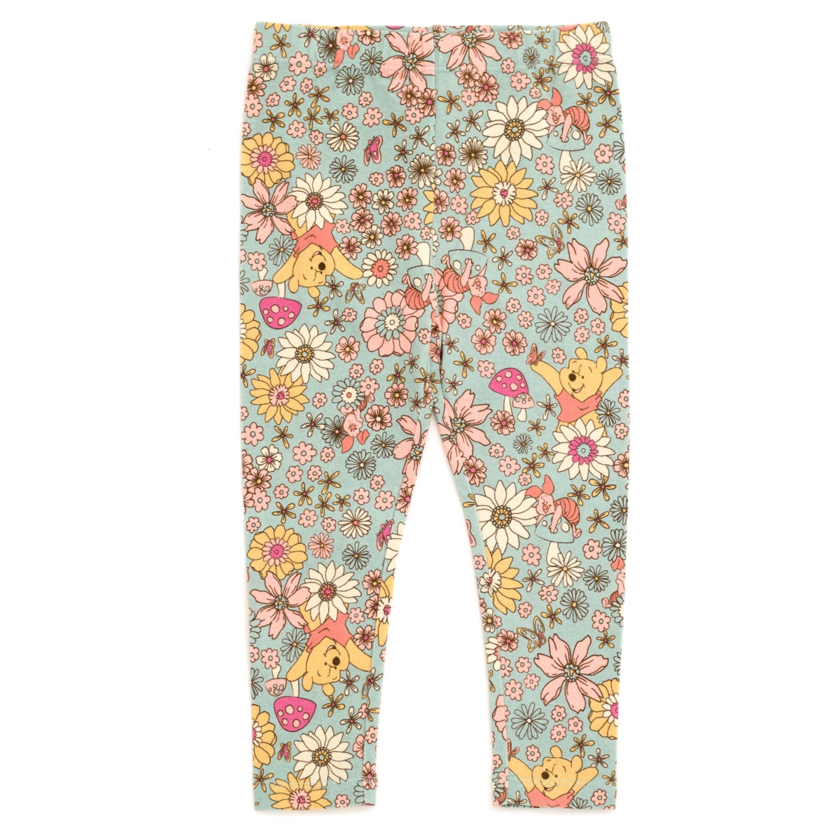 Disney Toddler Girls Junior Floral Sweatshirt and Leggings Outfit Set to (12 Months - 14-16) - winnie the pooh