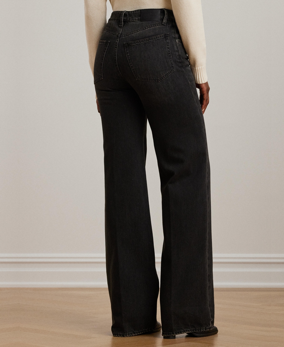 Lauren Ralph Lauren Women's Mid-Rise Wide-Leg Jeans