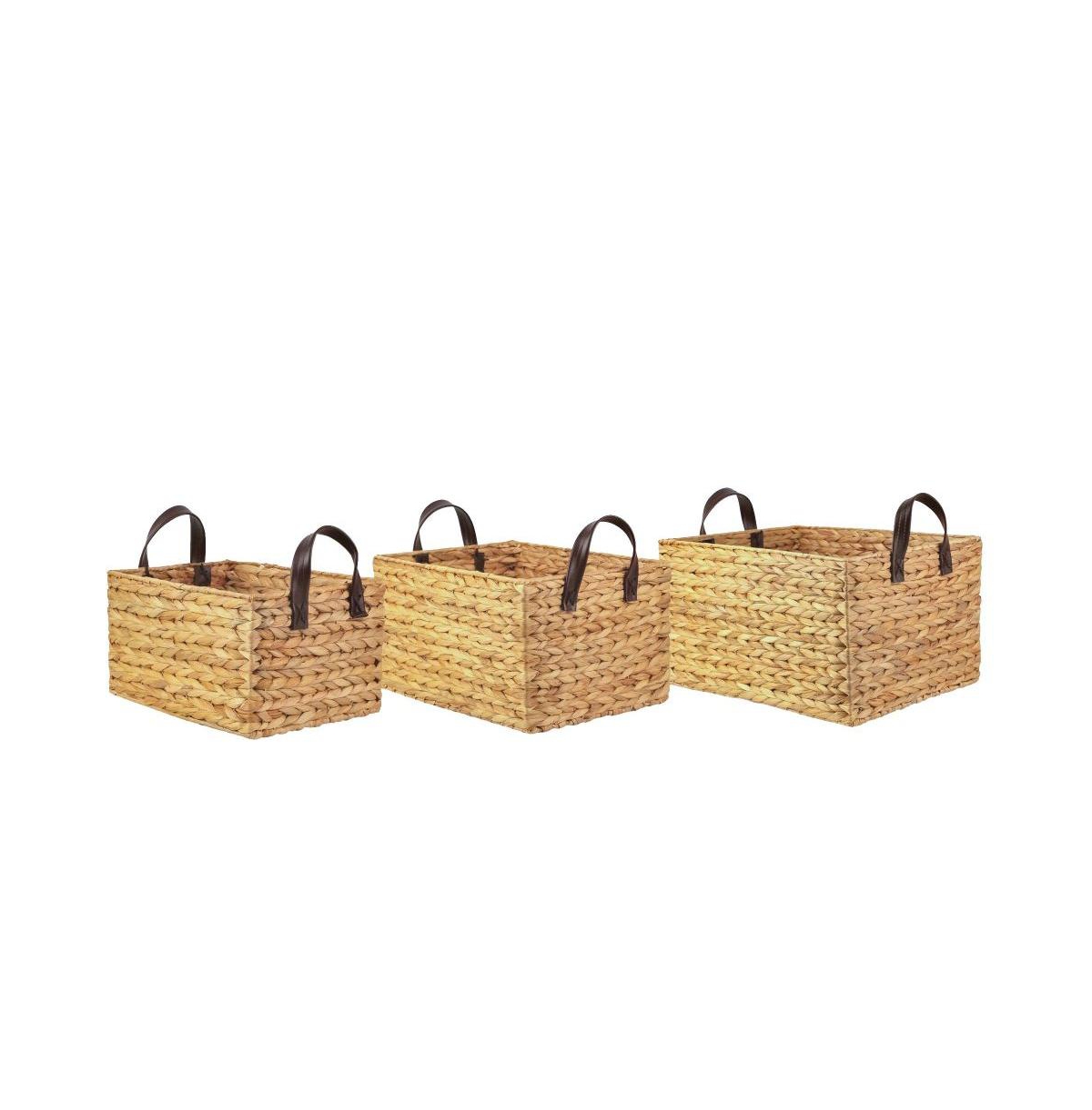 S/3 Wh Rect Storage, Natural - Beige
