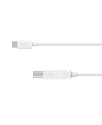 JUCX11 USB2.0 Type-C to Type-B Cable, 6ft
