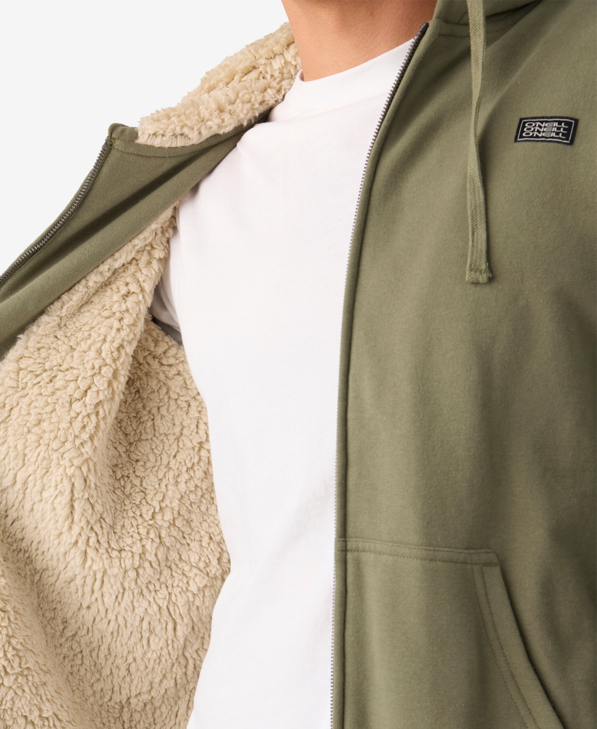 O'Neill Men's Bronsen High Pile Zip Up Hoodie