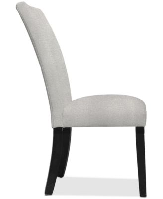Kellet Grey Velvet Side Chair, Created for Macy's