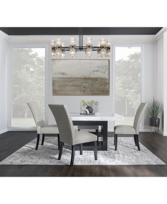 Kellet Grey Velvet Side Chair, Created for Macy's