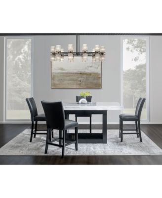 Kellet Faux Leather Counter Height Chair, Created for Macy's