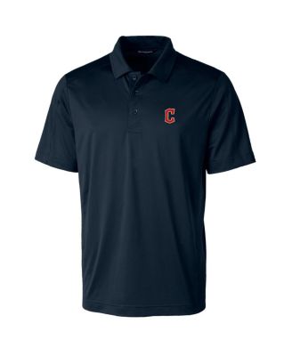 Men's Navy Cleveland Guardians Prospect Textured Stretch Polo