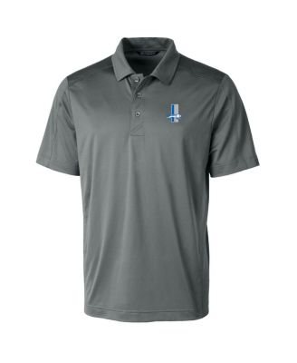 Men's Detroit Lions Throwback Logo Prospect Textured Stretch Polo