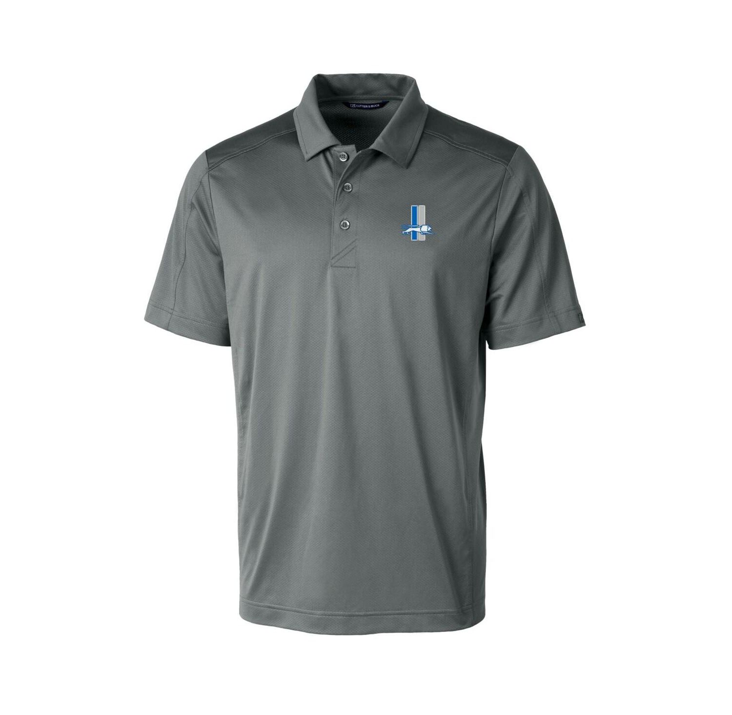 Men's Detroit Lions Throwback Logo Prospect Textured Stretch Polo