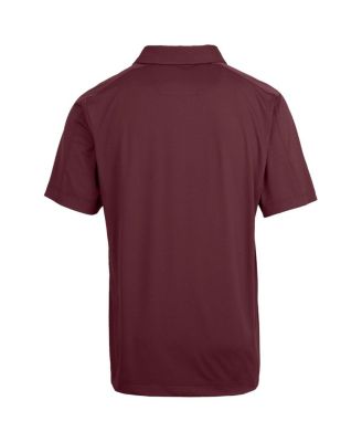 Virginia Tech Hokies Primary Team Logo Prospect Textured Stretch Polo