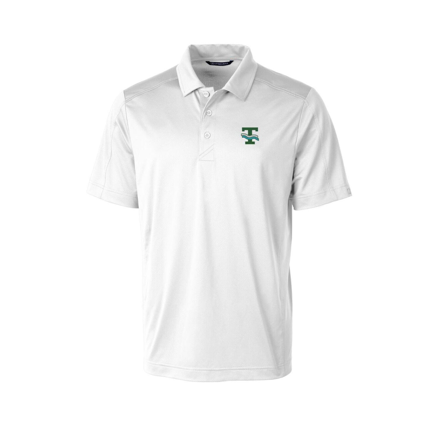 Tulane Wave Primary Team Logo Prospect Textured Stretch Polo