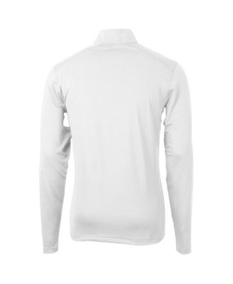 Men's White Auburn Tigers Virtue Eco Pique Quarter-Zip Pullover Top