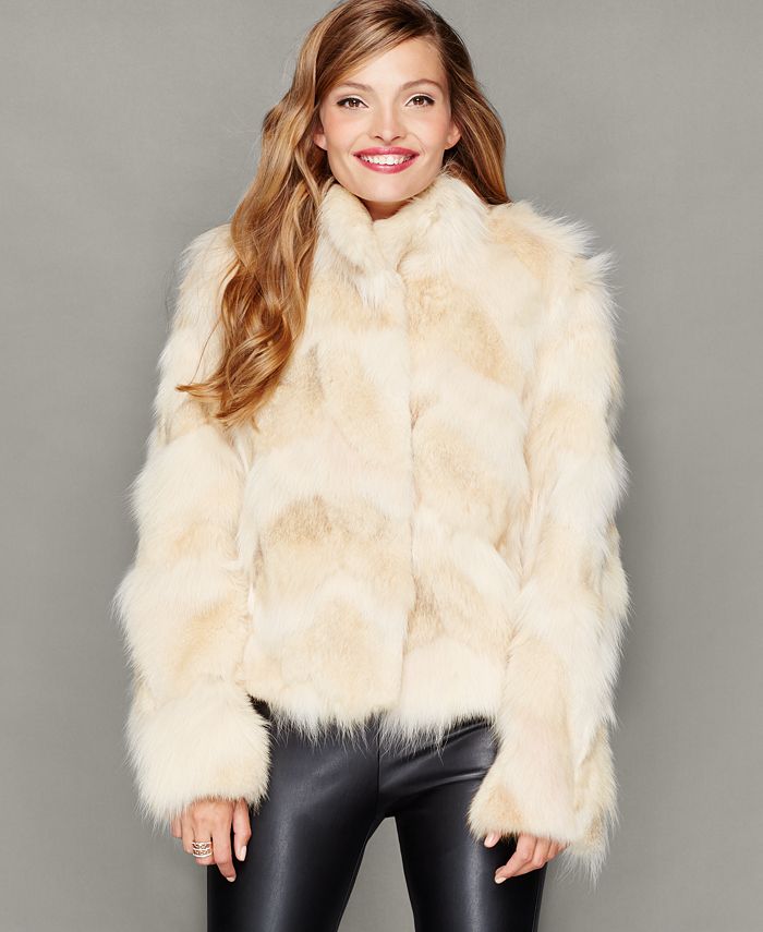 The Fur Vault Coyote Fur Jacket - Macy's