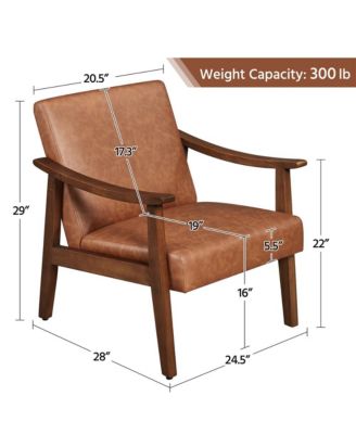 Modern Accent Chair Mid-Century Upholstered Armchair
