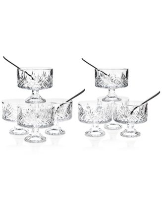 Godinger Dublin Collection Crystal 16-Pc. Trifle Tasting Set - Macy's
