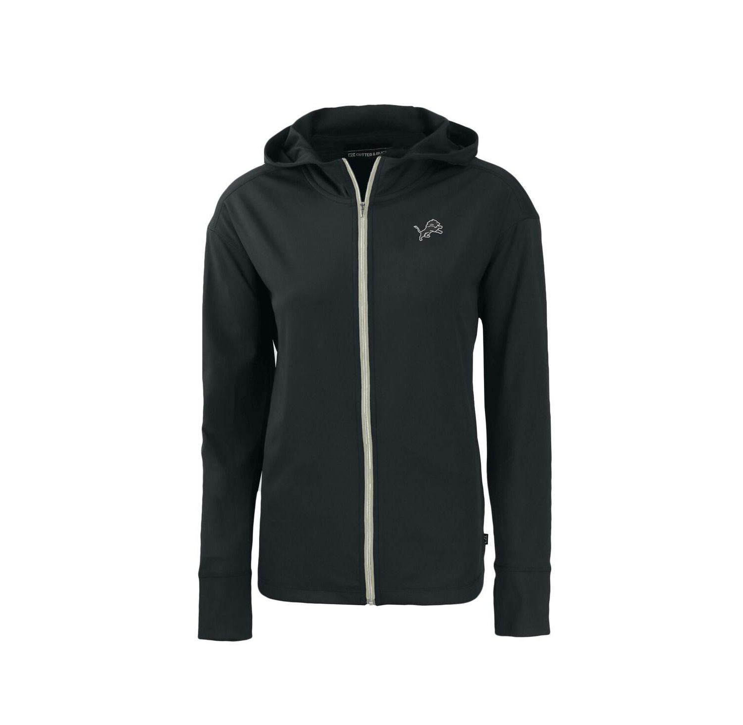 Women's Black Detroit Lions Daybreak Eco Full-Zip Hoodie