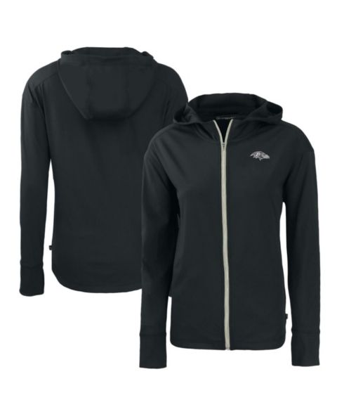 Женские худи Cutter & Buck Women's Black Baltimore Ravens Daybreak Eco Full-Zip