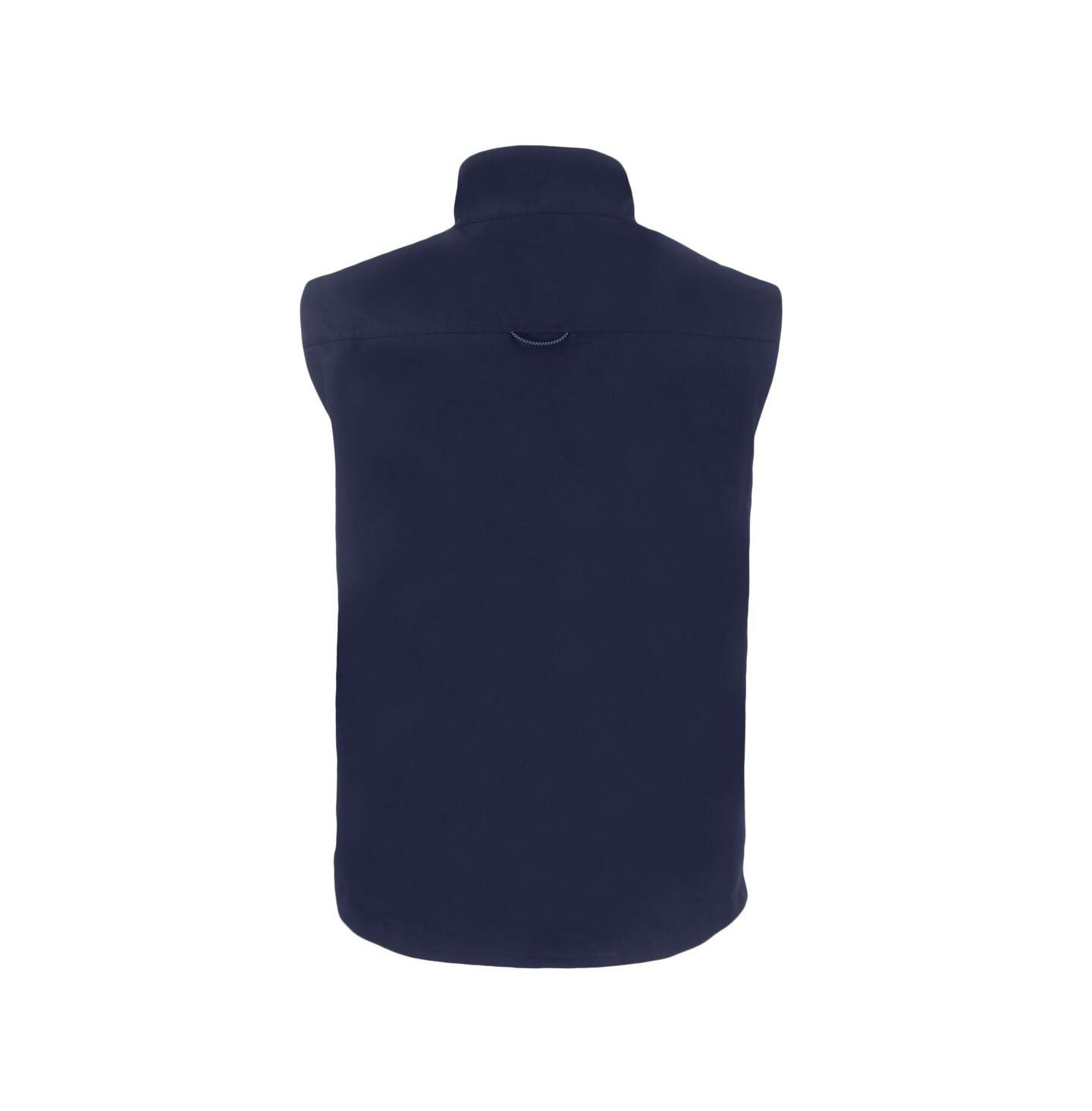 Мужской жилет Cutter & Buck Navy Notre Dame Fighting Irish Play Like A Champion Today Charter Eco Full-Zip Vest — фото 3