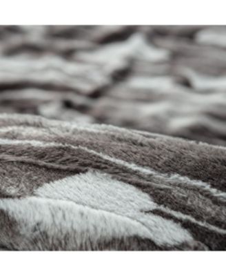 Premium Faux Fur Duvet Cover Set - Faux Fur & Minky Blanket Duvet Cover (104” x 90”) & 2 Pillow Shams (20” x 36”) - 3-Piece Set, Leopard, King