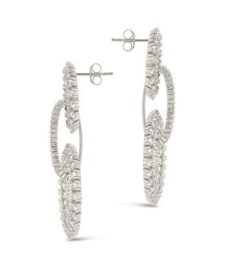 Reese Cubic Zirconia Circle Drop Earrings