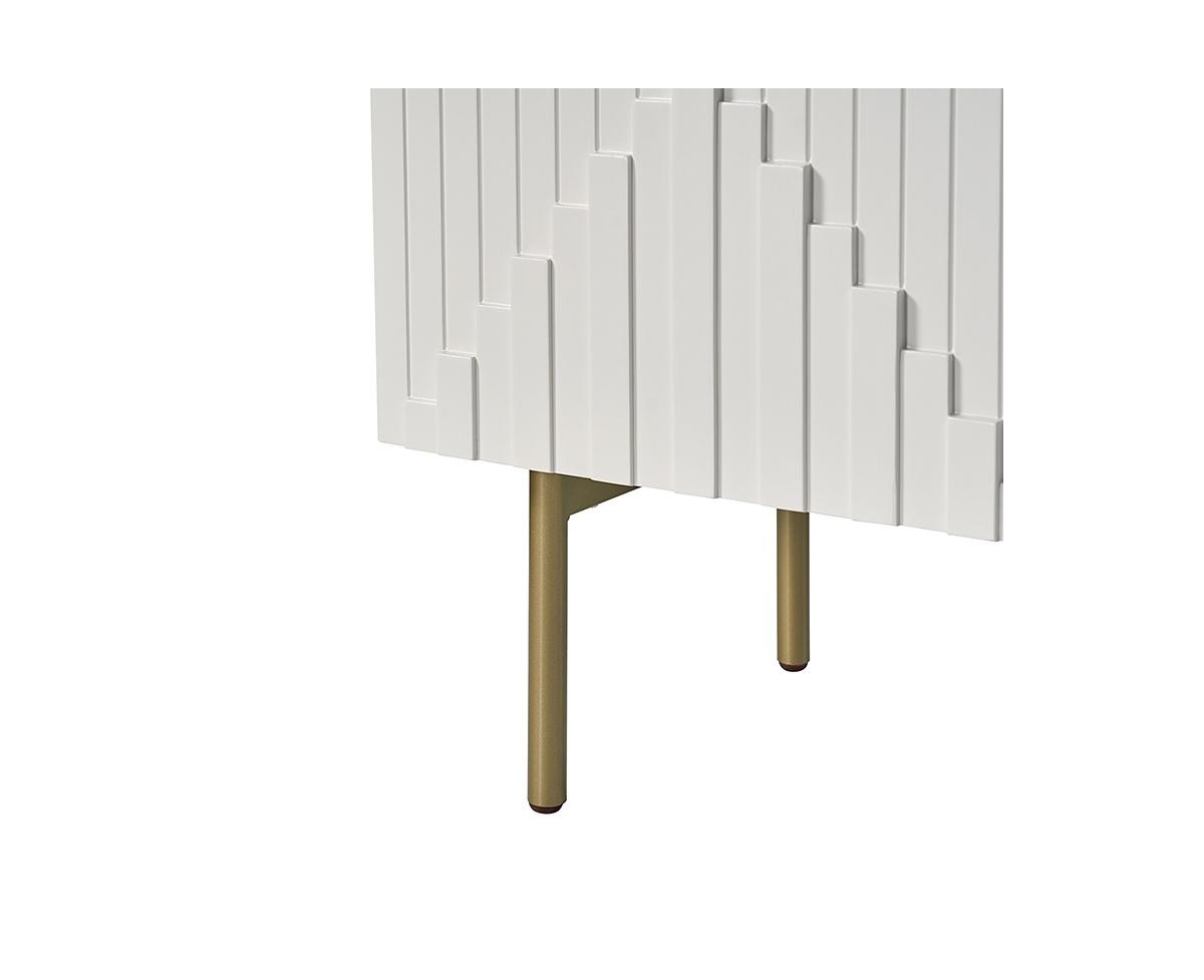 Hulala Home Reginald Modern Wide Sideboard with Adjustable Feet and Cable Management