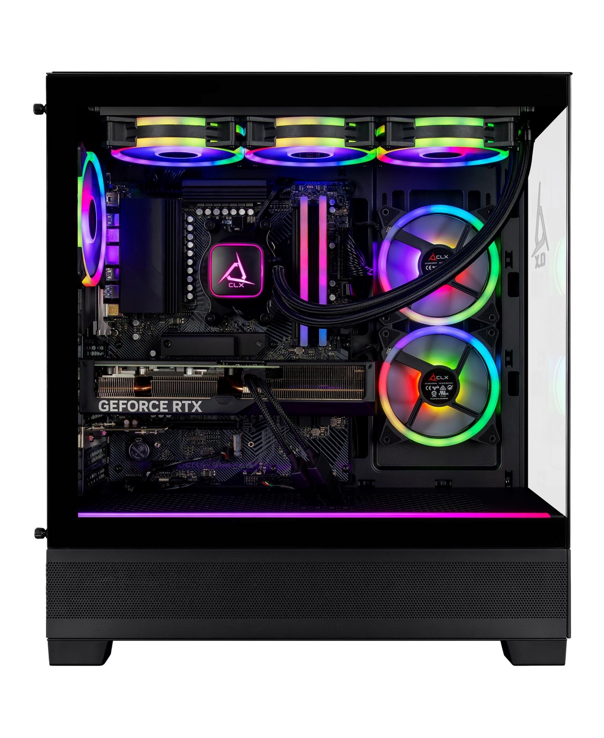 Clx Set Gaming Desktop - Liquid Cooled Amd Ryzen 7 9700X 3.8GHz 8-Core Processor, 32GB DDR5 Memory, GeForce Rtx 4070 Super 12GB GDDR6X Graphics, 1TB