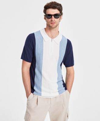 Alfani - Men's Colorblocked Polo Sweater, Created for Macy's