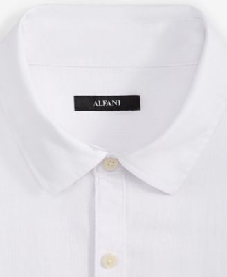 Men's Short-Sleeve Solid Textured Shirt, Created for Macy's  