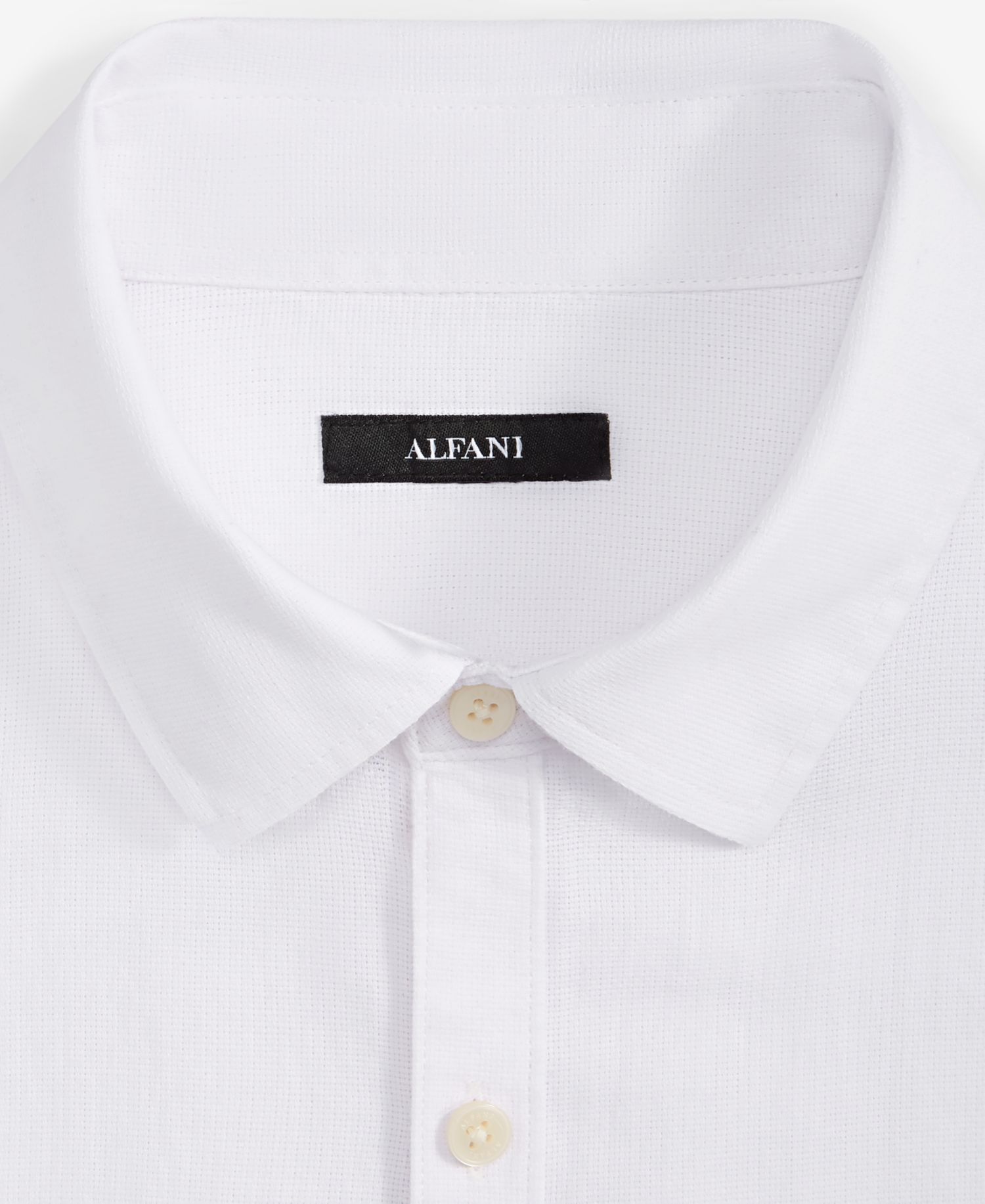 Men's Short-Sleeve Solid Textured Shirt