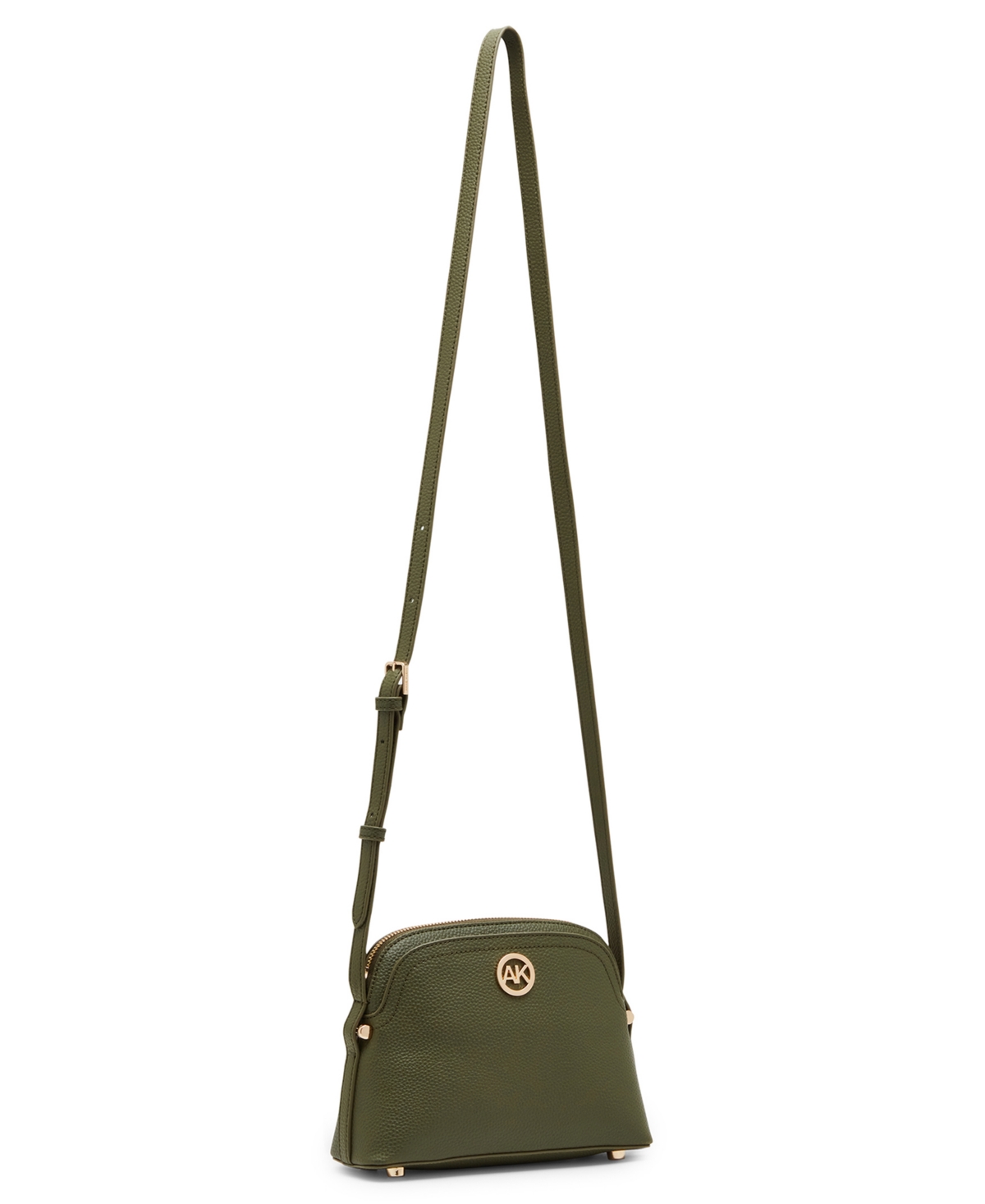 Anne Klein Dome Crossbody With Detachable Card Case In Mauve Mist