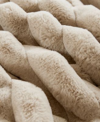 Jasmine Faux Fur Reverse to Velvet 3-Pc. Comforter Set, King