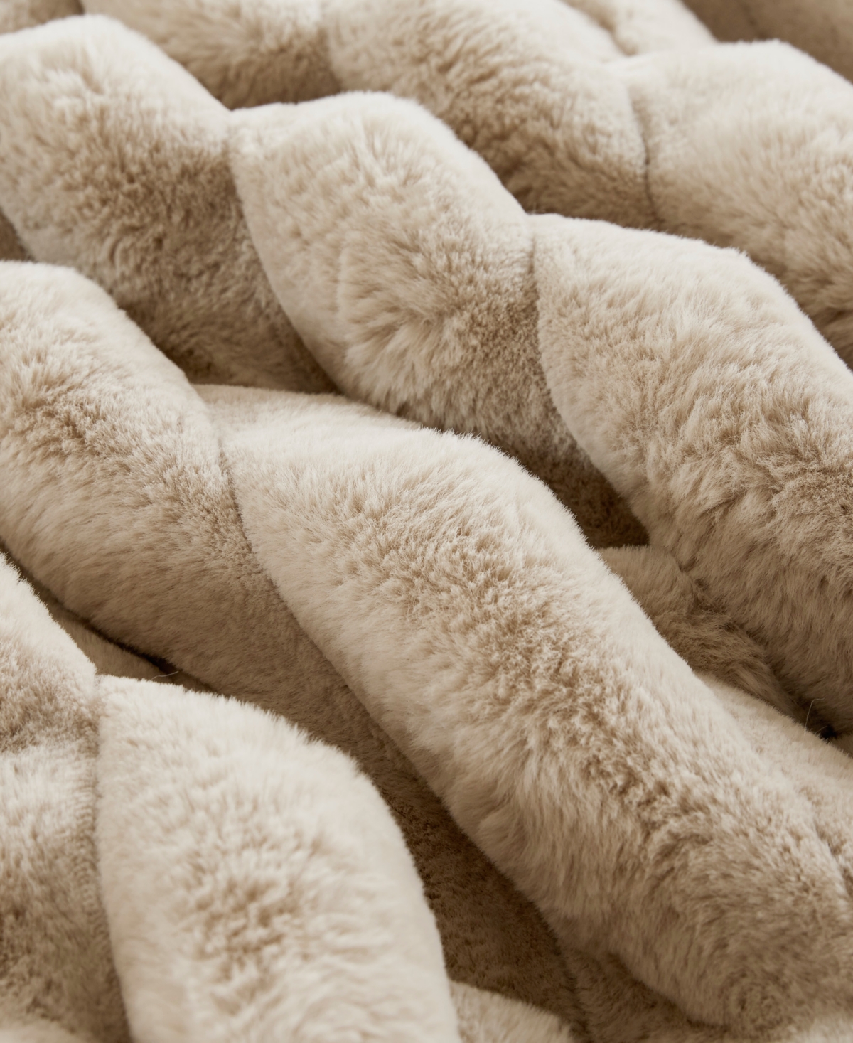 Madison Park Jasmine Faux Fur Reverse to Velvet 3-Pc. Comforter Set,