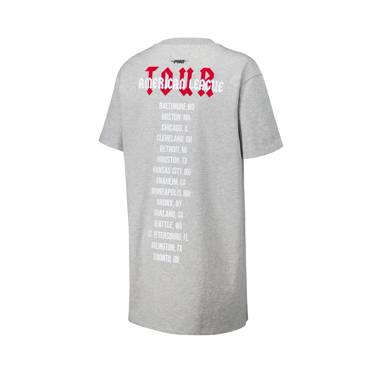 Women's Heather Gray New York Yankees Oversized City Tour T-Shirt Dress
