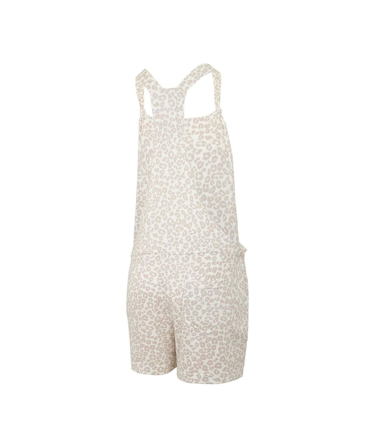 Concepts Sport Women's Cream Boston Red Sox Montana Hacci Knit Romper Overalls In Cream