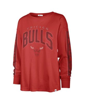 Women's Red Chicago Bulls Tomcat Long Sleeve T-Shirt