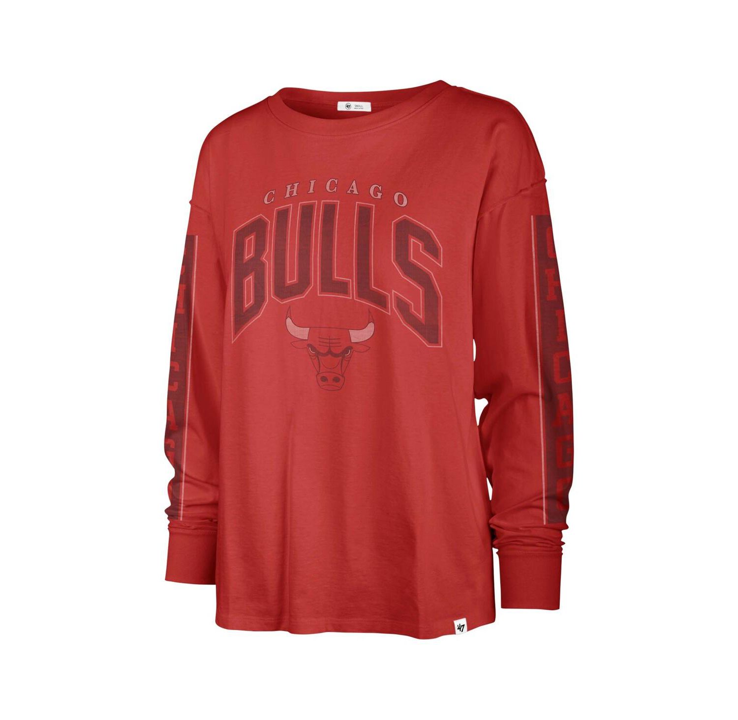 Women's Red Chicago Bulls Tomcat Long Sleeve T-Shirt